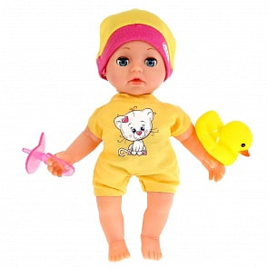 Интерактивный функциональный пупс с мягким телом - Сашенька 20с м, 50 звуков, можно купать (Карапуз, Y20STWT-BB-RU)