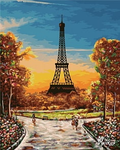 Рисование по номерам на холсте - Оттенки Франции, размер 40 х 50 (Фабрика Творчества, A104)