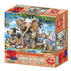 Пазл 3D 150 - Улыбка Африки (Prime 3D, 10873-SBM) Пазл 3D 150 - Улыбка Африки (Prime 3D, 10873-SBM)