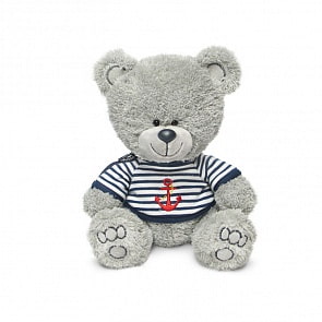 Мягкая игрушка - Медвежонок Ники в матроске с якорем, музыкальный, 21,5 см (Lava, Л8786B)