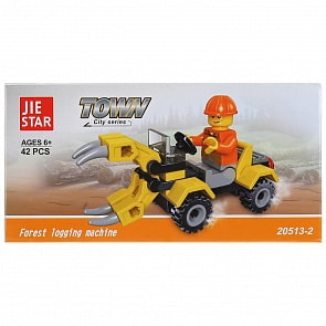 Конструктор Строительная машина с фигуркой, 42 детали (B1671065)