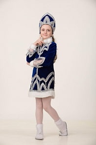 Костюм - Снегурочка Забава, размер 128 (Батик, 1945-128-64)