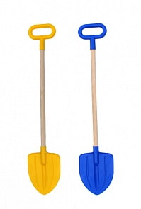 Лопата детская штыковая с деревянной ручкой 75 см (Совтехстром, У542) (ассортимент)