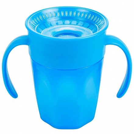 Чашка-поильник Cheers 360, 200 мл, 6+ месяцев, цвет синий 