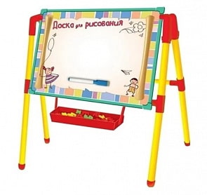 Мольберт для рисования, 2-в-1, с русскими буквами (B1394929)