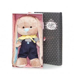 Мягкая игрушка - Зайчик Жак в морском костюмчике, 25 см (MaxiToys, JL-012ST-25)