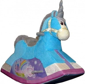 Детская качалка - Единорог голубой (Paremo, PCR818-01)