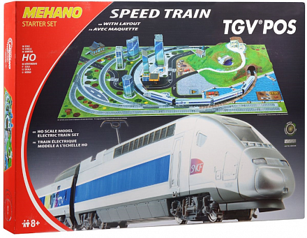 Железная дорога Mehano TGV POS с ландшафтом 