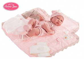 Кукла-младенец Кармелита, с пеленальным комплектом, 42 см. (Antonio Juan Munecas, 5095P)