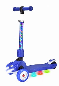 Складной самокат Navigator со звуковой колонкой, световыми эффектами, управление наклоном (Navigator, Т15363К)