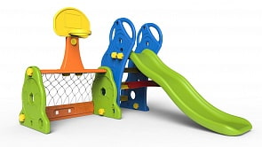 Игровой комплекс - Маленький спортсмен, с горкой, кольцом и воротами (Toy Monarch, CHD-156)