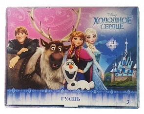 Гуашь 12 цветов Холодное сердце (Centrum, 85477)