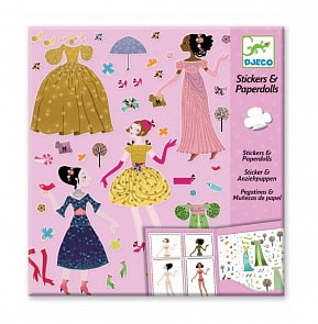 Набор наклеек - Платья на 4 сезона (Djeco, 09690k)