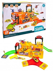 Парковка, в наборе с металлическими машинками (Junfa Toys, P7188)