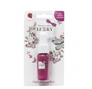 Lucky Спрей-краска для волос с ароматом клубники, малиновая 20 мл (1toy, Т15380)