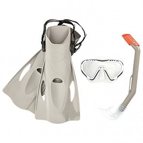 Набор для ныряния - Огненная рыба, маска, трубка, ласты, р-р 37-41, 2 цвета (Bestway, бв25025)