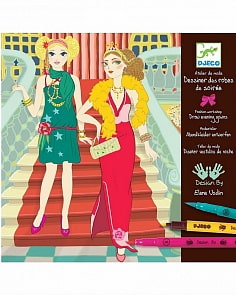 Раскраска - Вечерние платья (Djeco, 08732k)