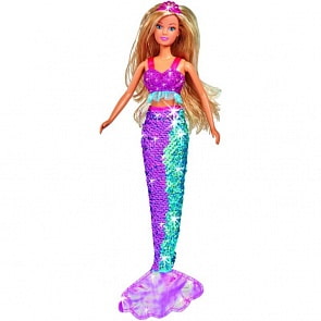 Кукла Штеффи-русалка, хвостик с двусторонними пайетками, 29 см (Simba, 5733330)