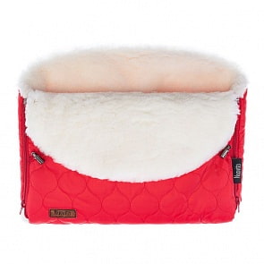 Муфта меховая для коляски Nuovita Polare Bianco Rosso/Красный (Nuovita, NUO-mPOLB_2133)