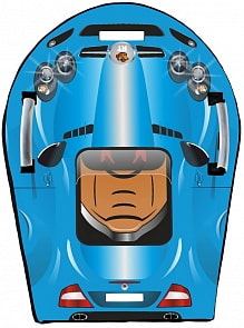 Ледянка Snow auto SLR MClaren, цвет бирюзовый (RT, 6133RT)