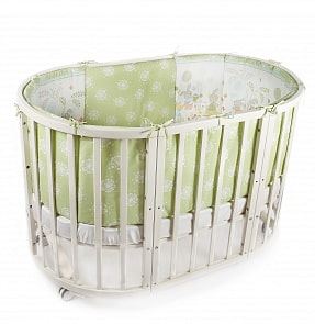 Комплект в кроватку - Sul prato, 6 предметов, зеленый (Nuovita, 6085/3_40_261)