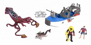 Набор - Опасное приключение акванавтов, 4 фигуры, свет (Chap Mei, 523051)