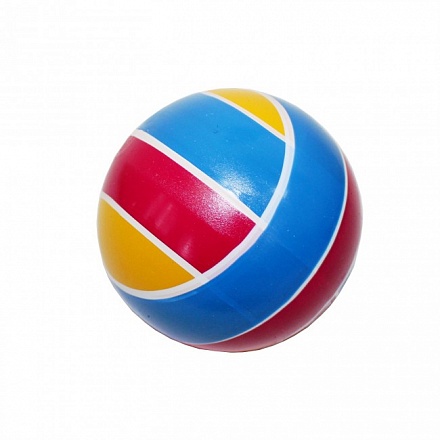 Мяч диаметр 75 мм. лакированный полосатый 