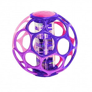 Мячик Oball с погремушкой, розовый (Oball, 81552st) Мячик Oball с погремушкой, розовый (Oball, 81552st)