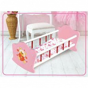 Кроватка для кукол ™Карапуз - Мой мишка, деревянная 52 см (Карапуз, RB-B-Psim)
