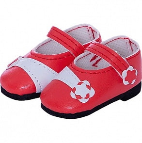 Туфли красные с цветочком, для кукол 32 см (Paola Reina, 63215)