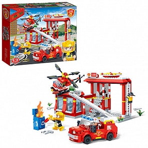 Конструктор - Пожарная станция, 505 деталей (Banbao, 7102_banbao)