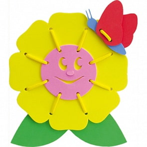 Конструктор мягкий: На цветке Шнуровка (Фантазёр, 103014)