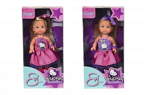 Кукла Hello Kitty - Еви, рок стиль, 12 см (Simba, 5731259