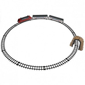 Железная дорога Скоростной пассажирский поезд со звуком длина пути 392 см (Играем вместе, 2001B102-R)