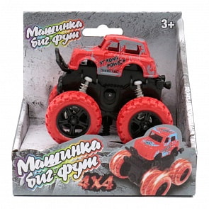 Машинка 4 х 4 инерционная, красная (Funky Toys, 60001)