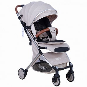 Прогулочная коляска Nuovita Giro Lux, Бежевый, Серебряный (Nuovita, NUO_D289L)