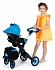 Многофункциональная прогулочная коляска-трансформер для кукол 12 в 1 Buggy Boom Aurora 9005, синяя  - миниатюра №11