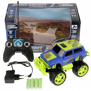 Радиоуправляемый автомобиль на аккумуляторе - Джип Бигфут, свет, звук (Технодрайв, B1589865-R)