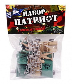 Военный набор Патриот с тематическими аксессуарами, 12 предметов (Abtoys, PT-00742)