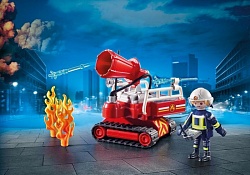 Игровой набор - Пожарная служба: пожарная машина с пенной пушкой (Playmobil, 9467pm) - миниатюра