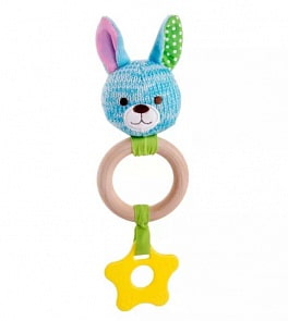 Игрушка-погремушка Эко - Зайчик (Happy Snail, 17HSE06RB)