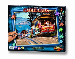 Картина, раскраска по номерам - Сан-Франциско. Канатная дорога (Schipper, 9130645)