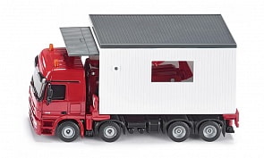 Игрушечный транспортер с гаражом - Mercedes Actros, 1:50 (Siku, 3544k)
