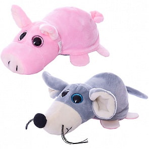 Мягкая игрушка-перевертыш – Поросёнок/Мышка, 16 см (Teddy, M5012)