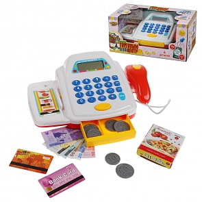 Игровой набор Магазин, касса со сканером и набором денег, свет, звук (Наша игрушка, M6862)