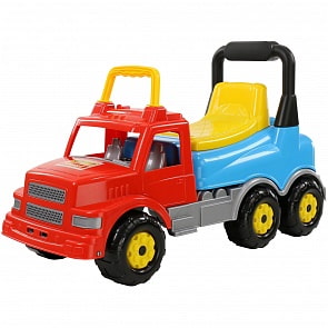 Каталка автомобиль Буран №2, красно-голубая (Полесье, П-43801)