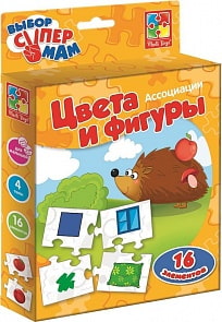 Ассоциации - Цвета и фигуры (Vladi Toys, VT1901-38)