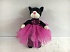 Мягкая игрушка - Кошка в платье с пайетками, 20 см  - миниатюра №1