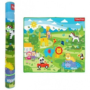 Коврик игровой из серии Fisher Price для малышей, размер 150 х 180 х 1 см., тубус (1toy, Т11344)