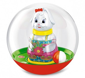 Неваляшка шар – Зайка в пакете (Стеллар, 01713_stell)